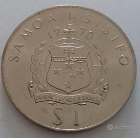 Samoa tala 1970 visita Papa Paolo VI pz 32.000 R
