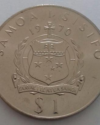 Samoa tala 1970 visita Papa Paolo VI pz 32.000 R