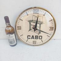 Orologio Pubblicitario Vetro Anni 50 CABO SINGER