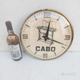 Orologio Pubblicitario Vetro Anni 50 CABO SINGER