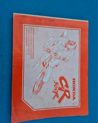 libretto honda cr 500 R 1994