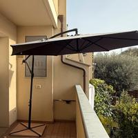 Ombrellone da giardino nero