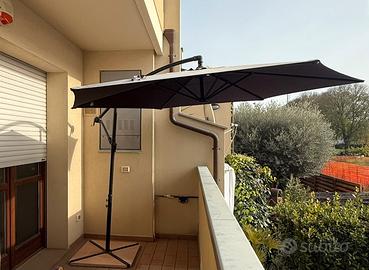 Ombrellone da giardino nero