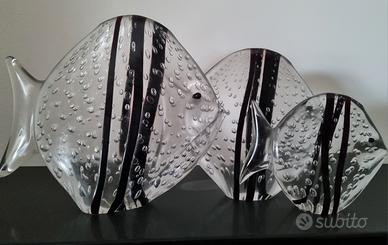 Pesci in vetro soffiato di Murano