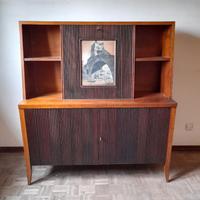 Mobile bar in noce SAFFA Milano design Ulrich