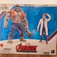 Marvel Legends Hulk Grigio e Dr. Bruce Banner
