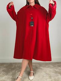 cappotto vintage in cashmere Rosso 