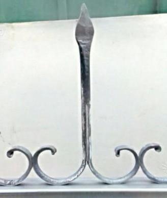 Lance in ferro pieno forgiato a manox decorazione