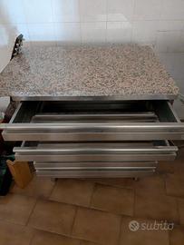 Cassettiera professionale in acciaio inox
