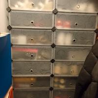 scarpiera modulare in plastica 