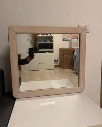 Specchiera bagno con portaoggetti