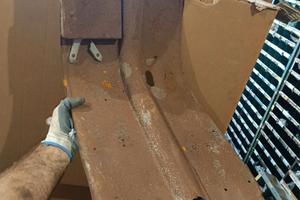 scudo lambretta 125 d innocenti lamierato pedana