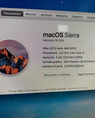 Imac 21,5 2011