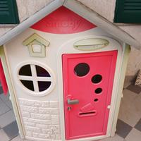 SET GIOCHI BAMBINI SMOBY–CASETTA+SCIVOLO+DONDOLO