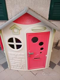 SET GIOCHI BAMBINI SMOBY–CASETTA+SCIVOLO+DONDOLO