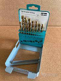 Serie 19 punte rettificate 1-10x0,5 HSS TIN Nikron