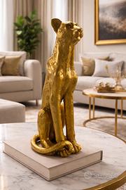 Scultura decorativa Leopardo