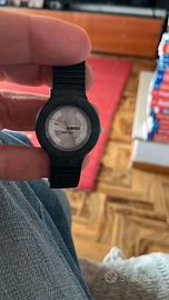 Orologio HIP HOP Nero con Quadrante Bianco