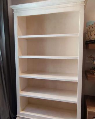 Libreria Classica Bianca Grande H.210 Shabby Chic