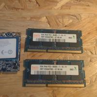 Lotto RAM DDR3 4 GB (2×2 GB) + Scheda Wi-Fi Apple 