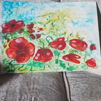 Quadro su carta telata