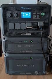 Bluetti AC500 + SOLAR X  4K +  B500K e B300K 