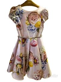 Vestito bambina cerimonia Monnalisa originale XS