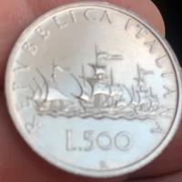 Lire 500 Argento Caravelle 2000