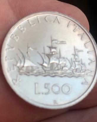 Lire 500 Argento Caravelle 2000