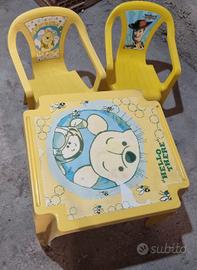 tavolino e due sedie bambini