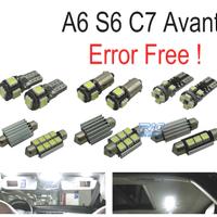 KIT 17 LAMPADE LED INTERNE PER AUDI A A6 S6 RS6 C7