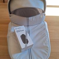 Navicella cybex Cot S grigio + adattatori