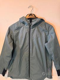 Giacca Quechua impermeabile verde con cappuccio