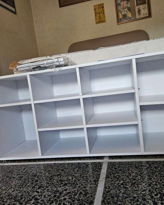 Mobile contenitore/scarpiera con panca imbottita
