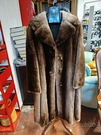 cappotto in pelliccia di castoro 