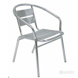 CAPRI - SEDIA IMPERMEABILE ALL'ACQUA IN ALLUMINIO