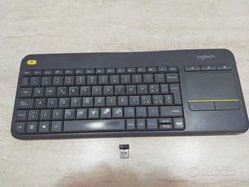 Tastiera wireless Logitech K400 Plus con touchpad