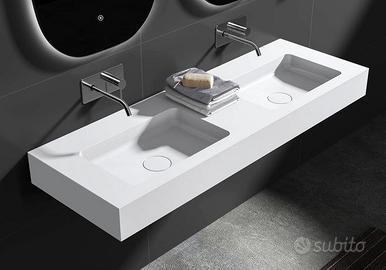 Lavabo doppio sospeso BERNSTEIN BA8013 133 cm – Nu