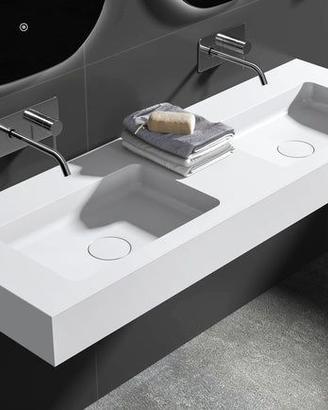 Lavabo doppio sospeso BERNSTEIN BA8013 133 cm – Nu