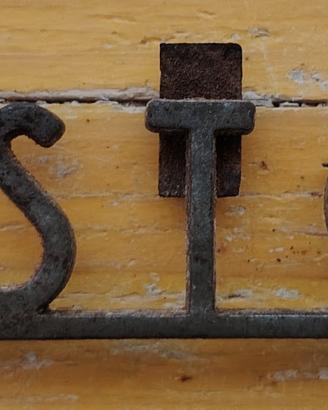 Fregio vintage originale metallo “CASTOR”