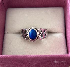 Anello argento con lapislazzuli
