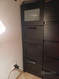 cassettiera BRIMNES ikea nera