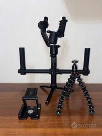 Gimbal + gorillapod + piastra reclinabile