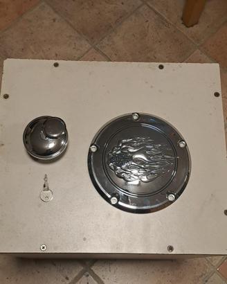 Cover + tappo benzina Harley Davidson Dyna 