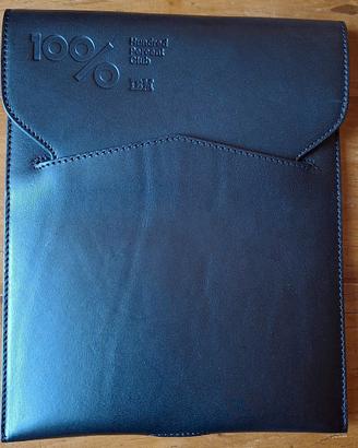 Custodia per tablet/eBook in pelle nera da viaggio