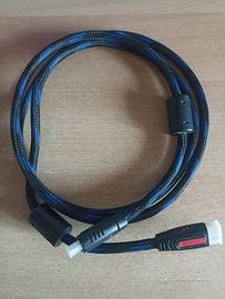 Cavo HDMI schermato 1,7m 1080p connettori oro 24K