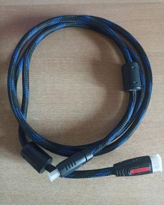 Cavo HDMI schermato 1,7m 1080p connettori oro 24K