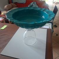 ALZATA VASSOIO CERAMICA VETRO
