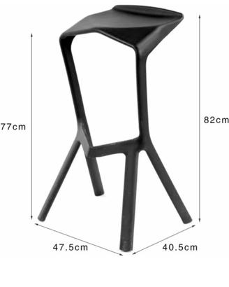 4 sgabelli neri design moderno