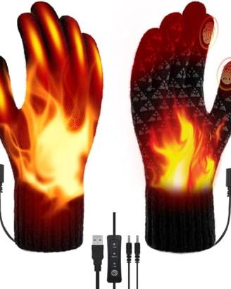 Guanti riscaldati USB Lomffy termici uomo donna